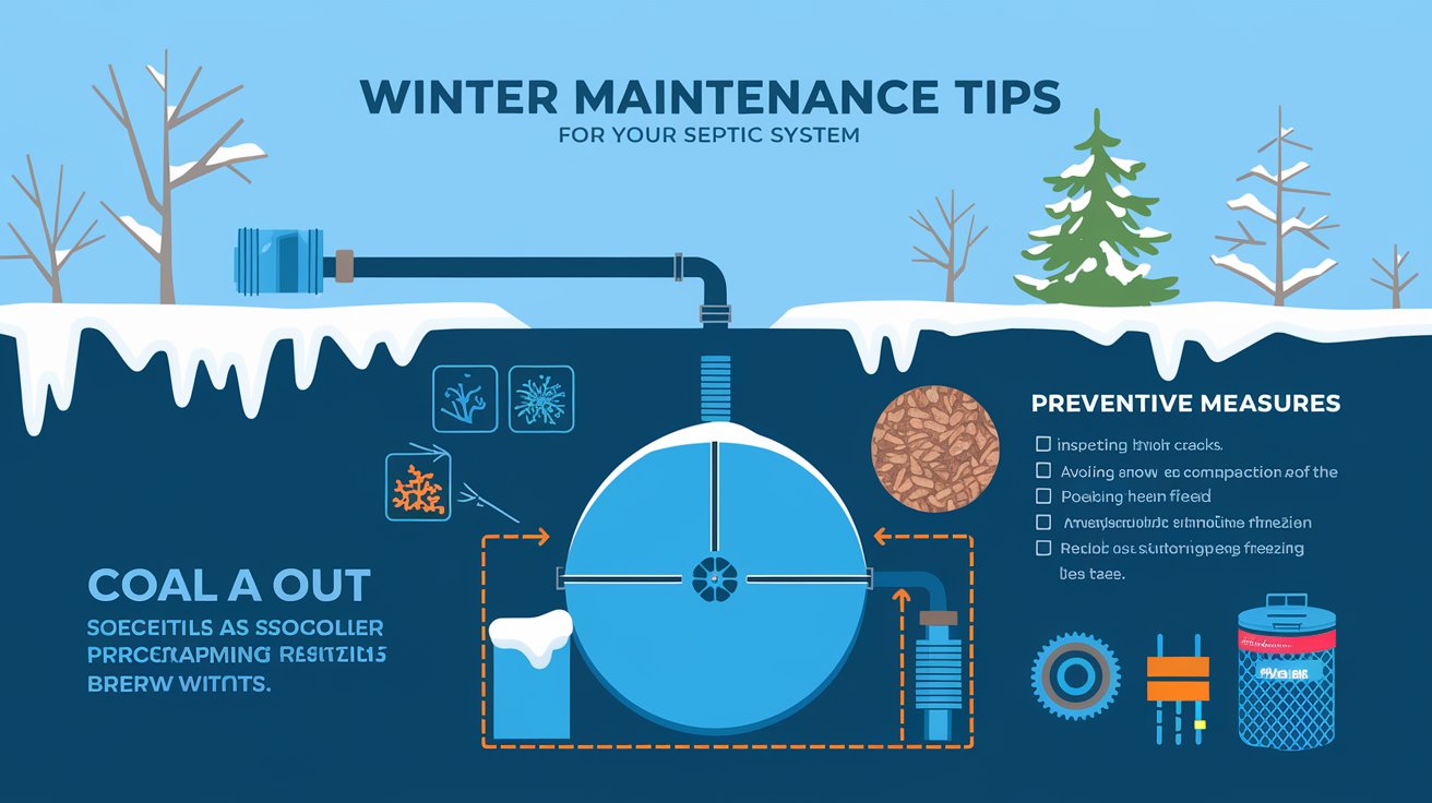 an infographics about Septic Issues in Cold Climates