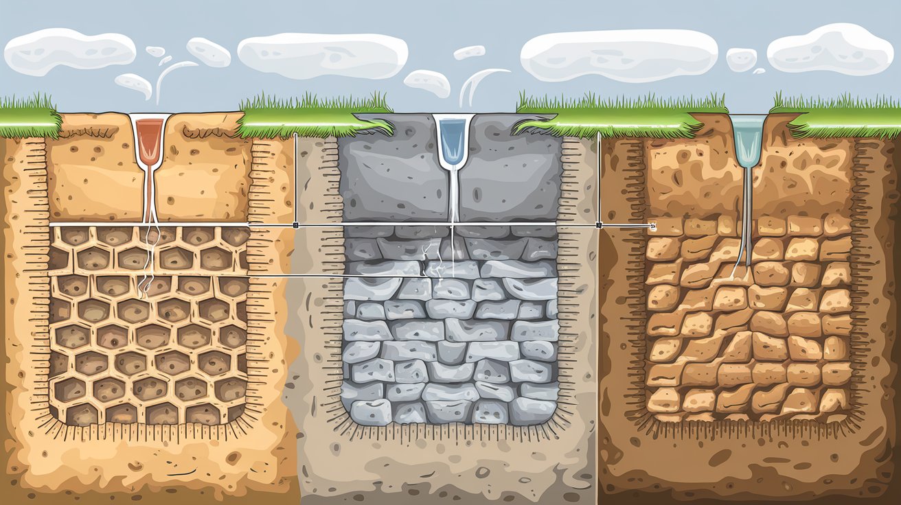 an infographics on How Does Soil Type Affect a Drain Field?