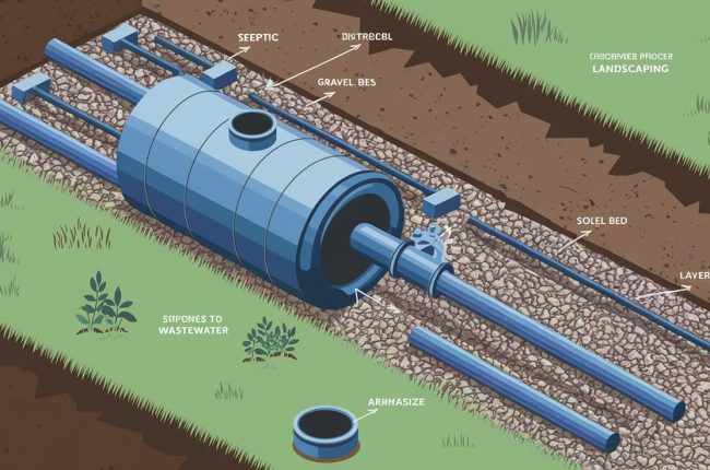 an illustration of What Is a Septic Drain Field?