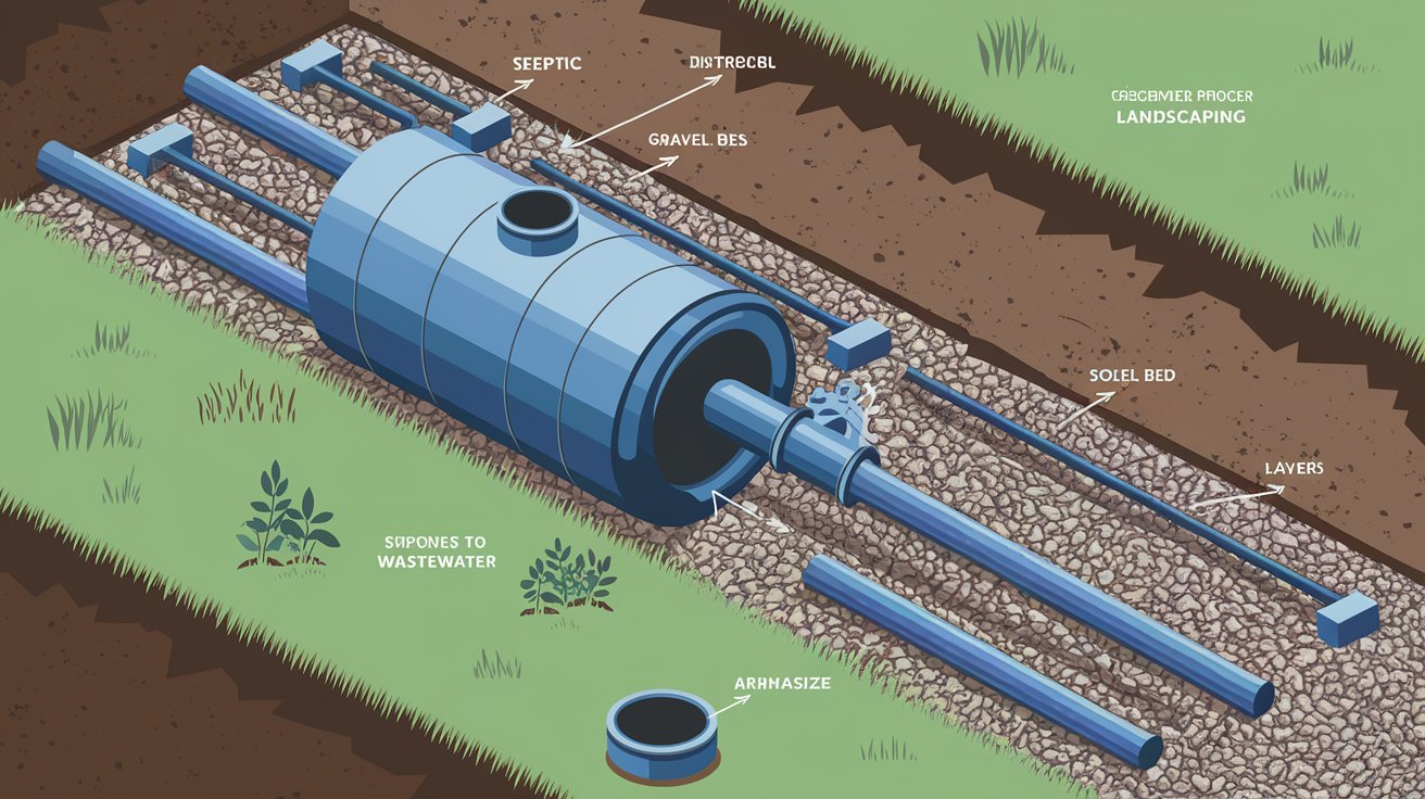 an illustration of What Is a Septic Drain Field?