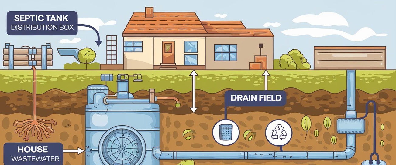 Average Maintenance Costs for Septic Systems. Infographics