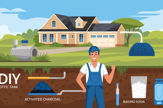 infographics about DIY Fixes for Septic Tank Odors