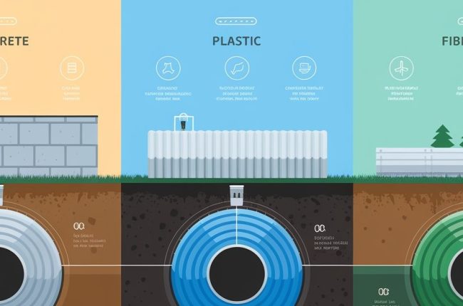 infographics about Comparing Septic Tank Types and Costs