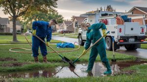 how to manage a sewage overflow