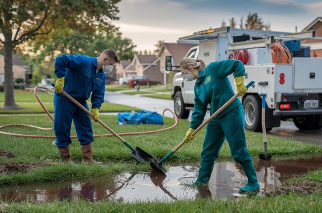 how to manage a sewage overflow
