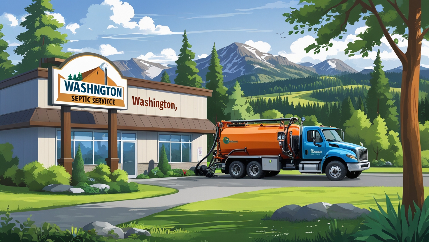 Residential septic tank installation in Washington